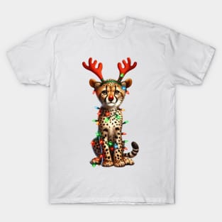 Christmas Red Nose Leopard T-Shirt